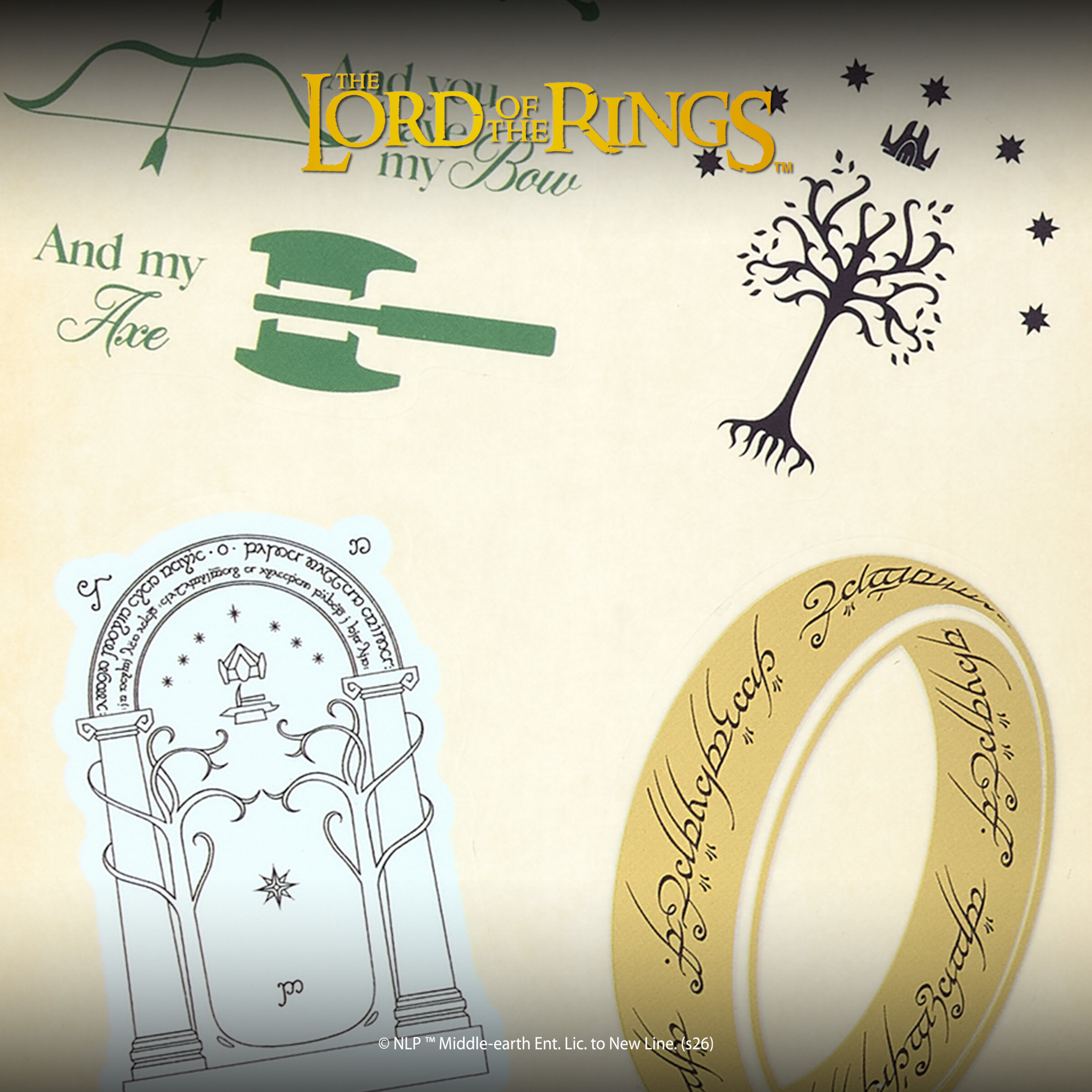 Der Herr der Ringe Sticker Set